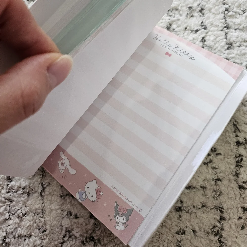 Sanrio Hello Kitty 50th Anniversary Velcro Notebook
